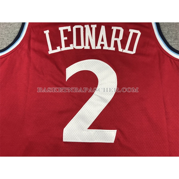 Maillot Los Angeles Clippers Kawhi Leonard NO 2 Statement 2024-25 Rouge